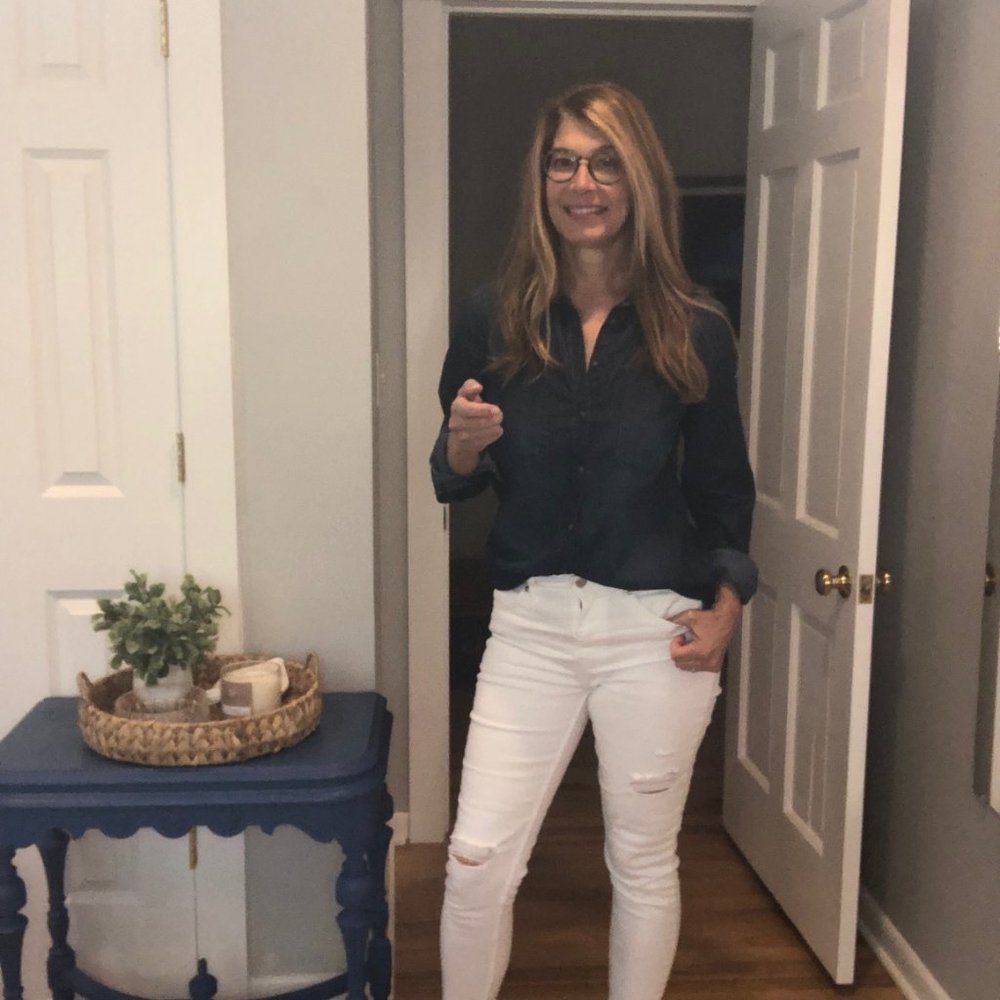 Dark denim shirt, size Medium